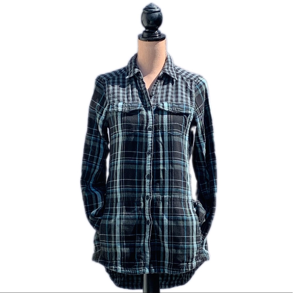 Columbia Contrast-Pattern Flannel Shirt
